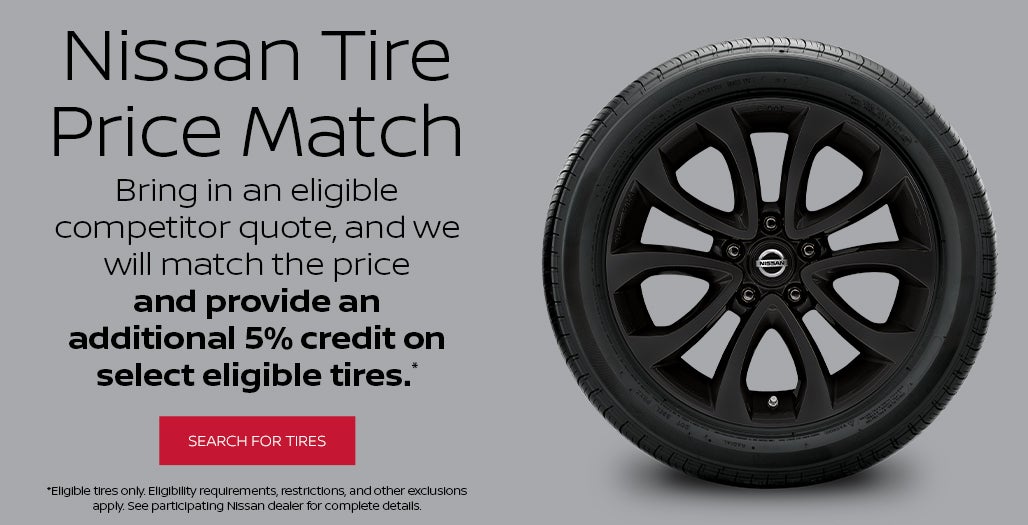 Tire Price Match &amp; 5% Credit