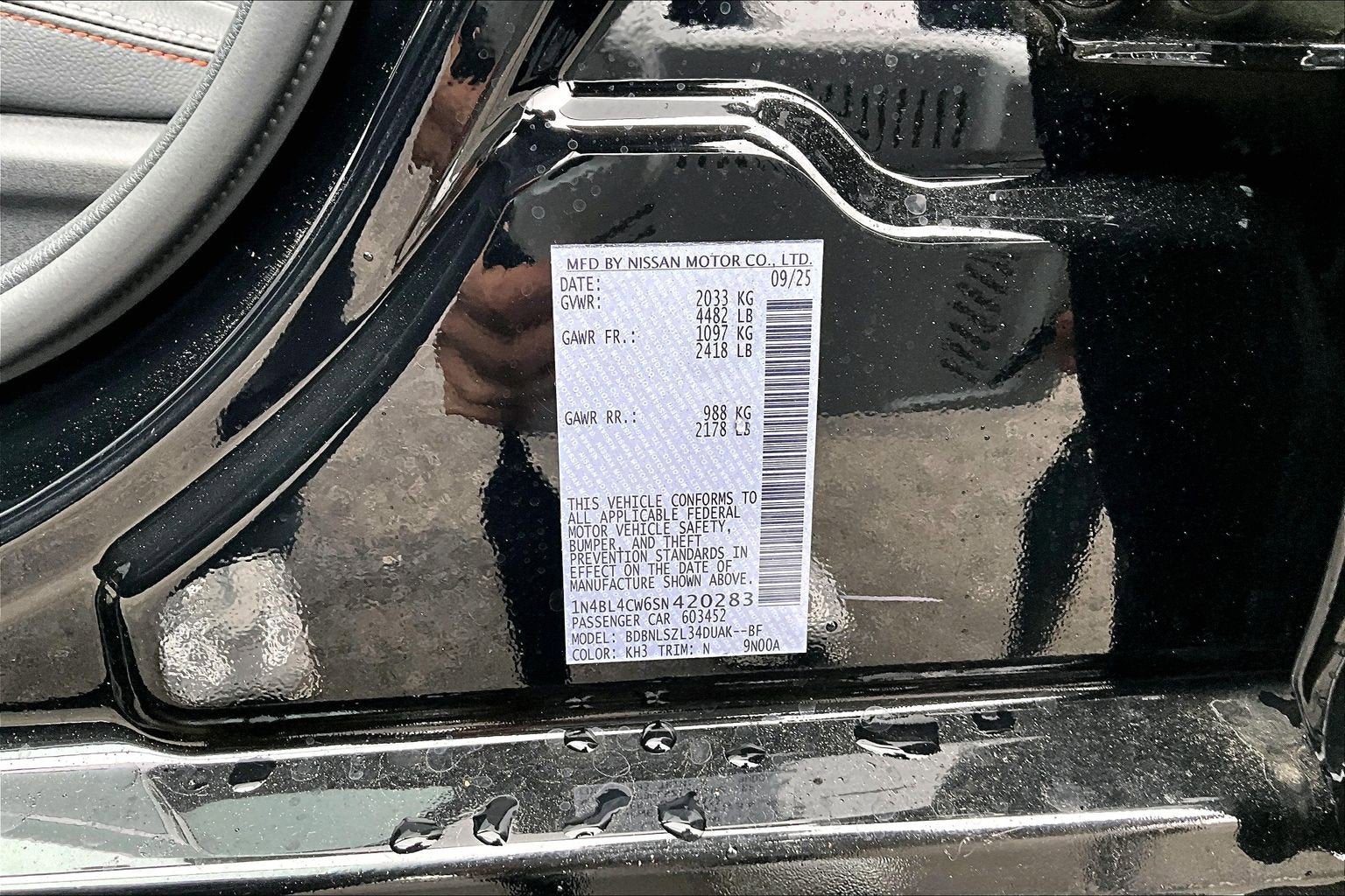 2025 Nissan Altima SR