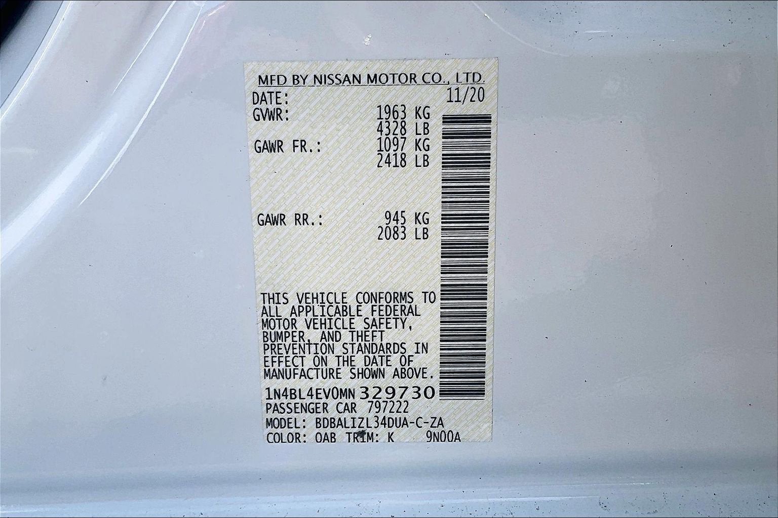 2021 Nissan Altima 2.5 SL