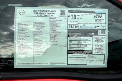 2026 Nissan Frontier PRO-4X