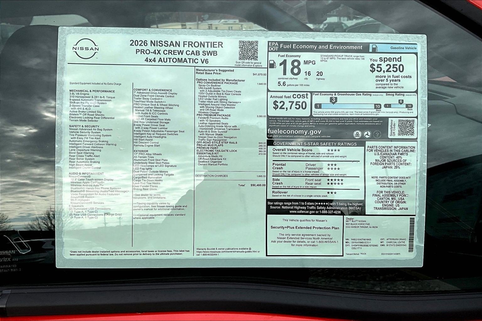 2026 Nissan Frontier PRO-4X