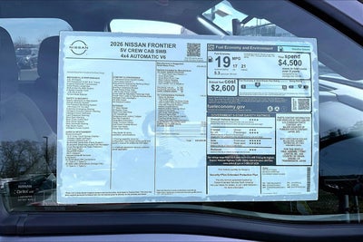 2026 Nissan Frontier SV