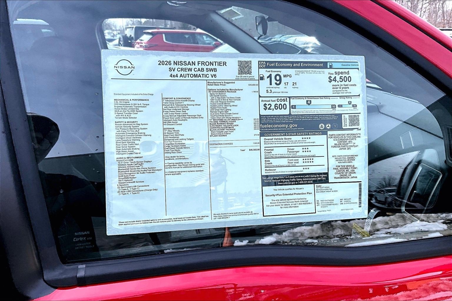 2026 Nissan Frontier SV