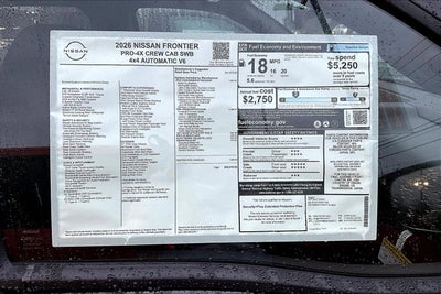 2026 Nissan Frontier PRO-4X
