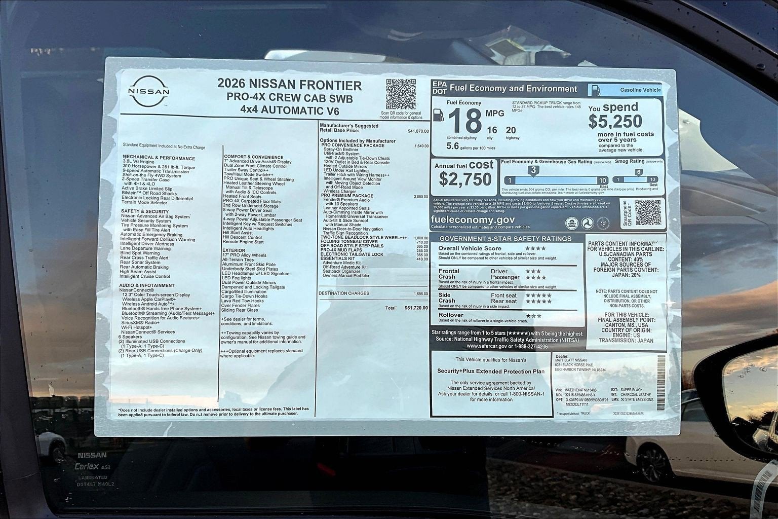 2026 Nissan Frontier PRO-4X