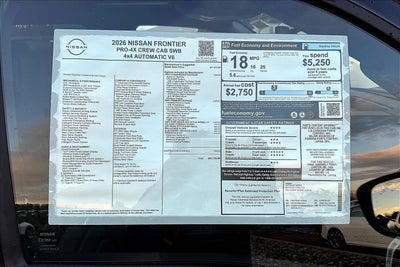 2026 Nissan Frontier PRO-4X