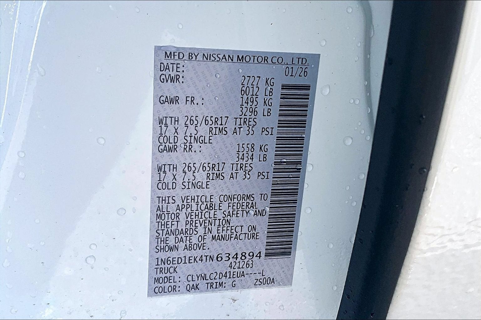 2026 Nissan Frontier SV