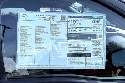 2026 Nissan Frontier SV