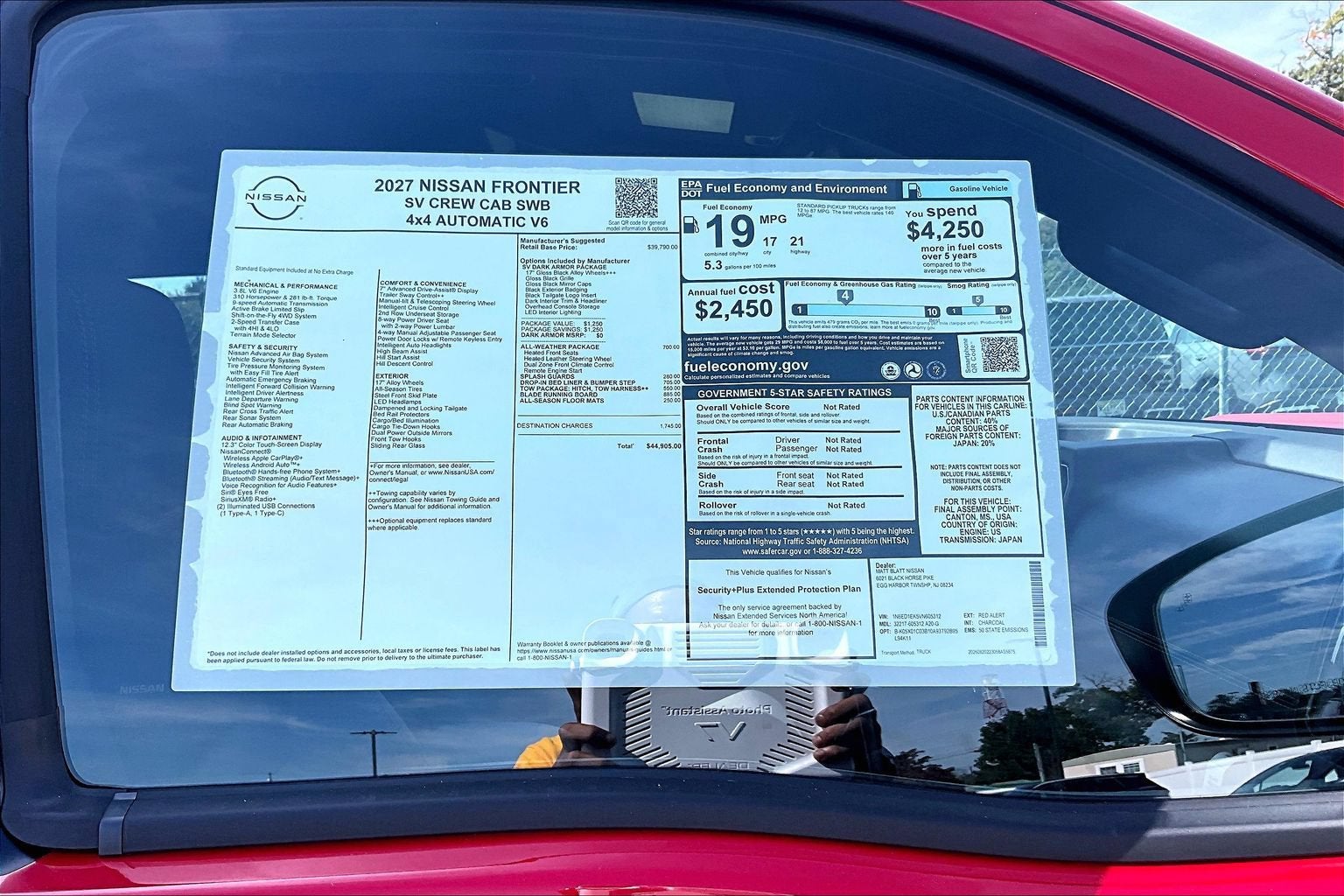 2027 Nissan Frontier SV