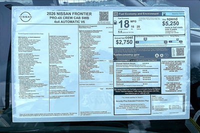 2026 Nissan Frontier PRO-4X