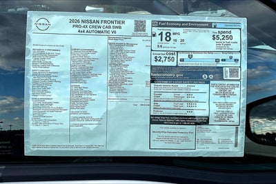 2026 Nissan Frontier PRO-4X