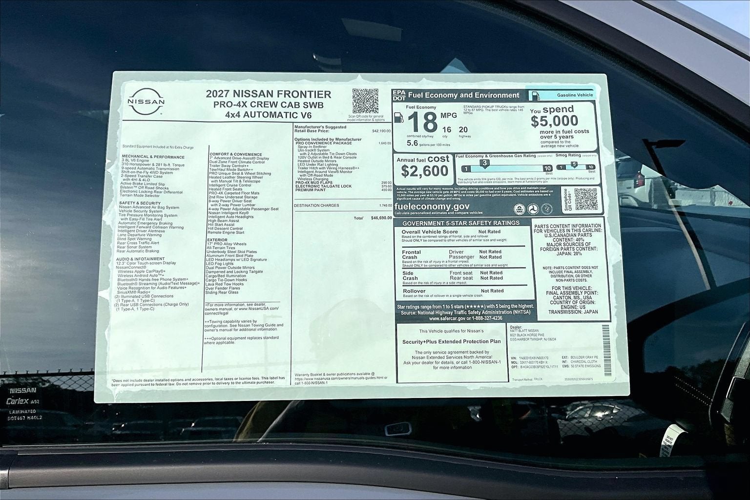 2027 Nissan Frontier PRO-4X