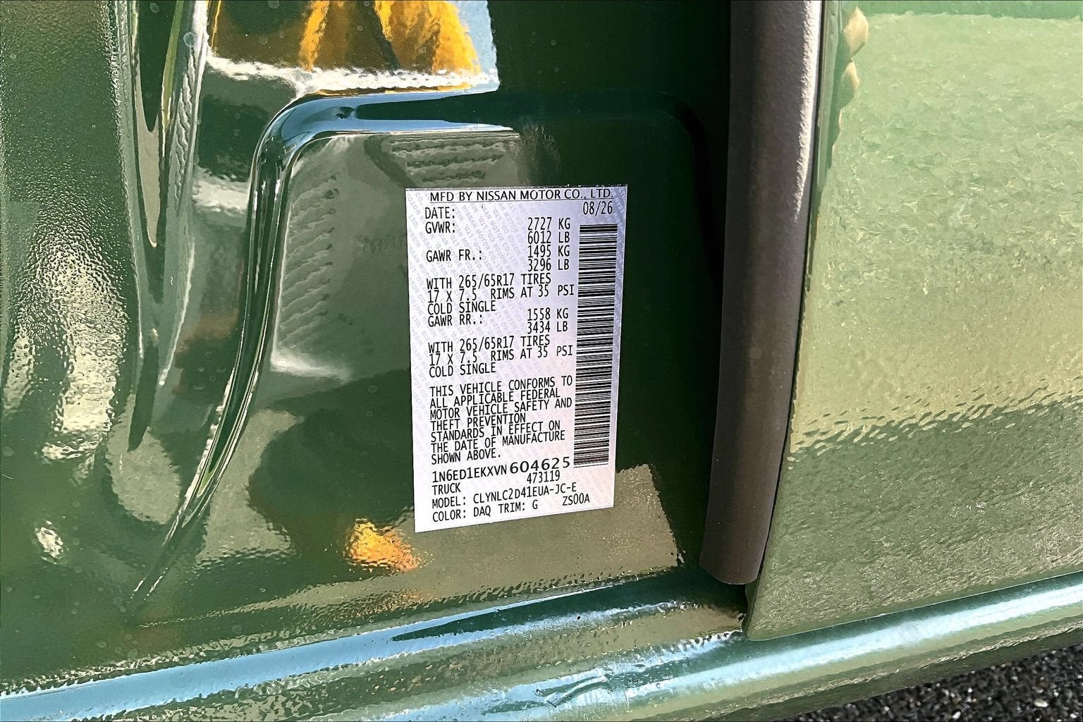 2027 Nissan Frontier SV