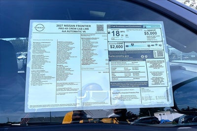 2027 Nissan Frontier PRO-4X