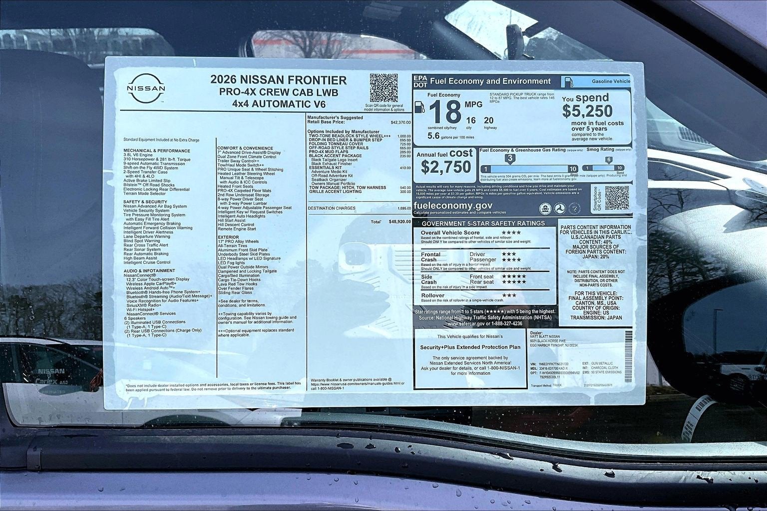 2026 Nissan Frontier PRO-4X