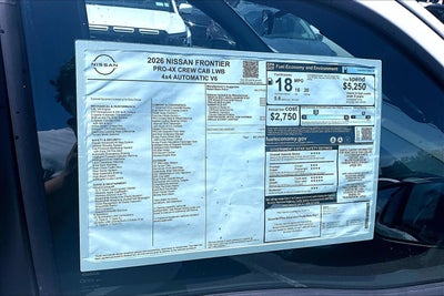 2026 Nissan Frontier PRO-4X