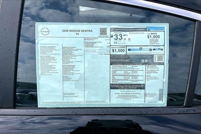 2026 Nissan Sentra SV