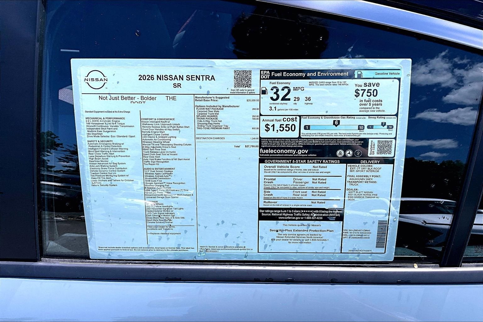 2026 Nissan Sentra SR