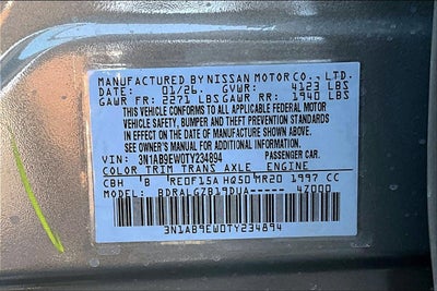 2026 Nissan Sentra SL