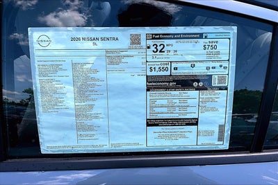 2026 Nissan Sentra SL