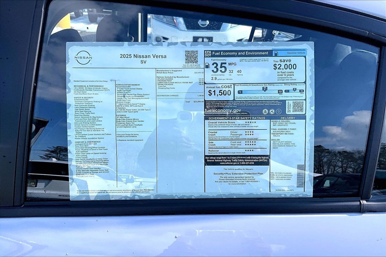 2025 Nissan Versa SV