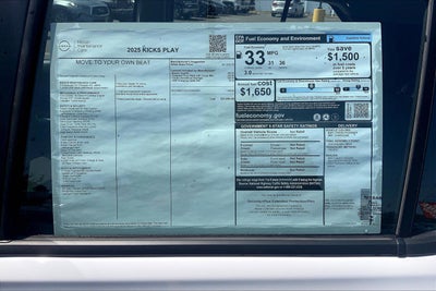 2025 Nissan Kicks Play S