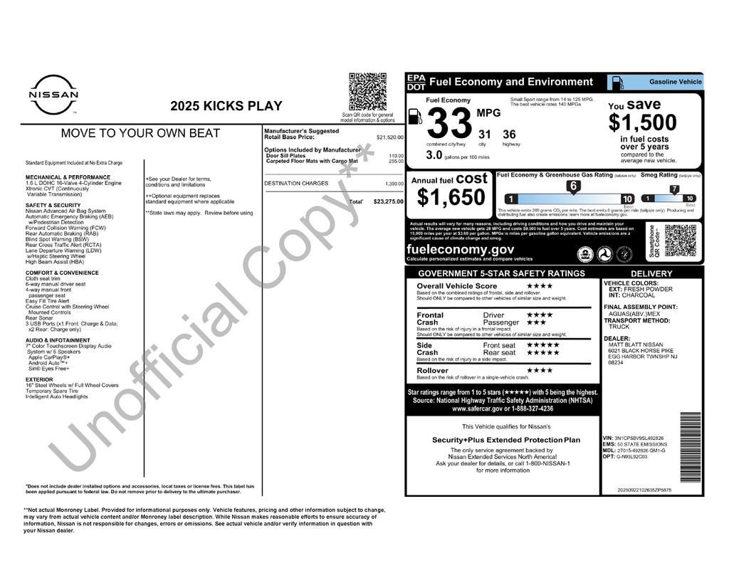 2025 Nissan Kicks Play S