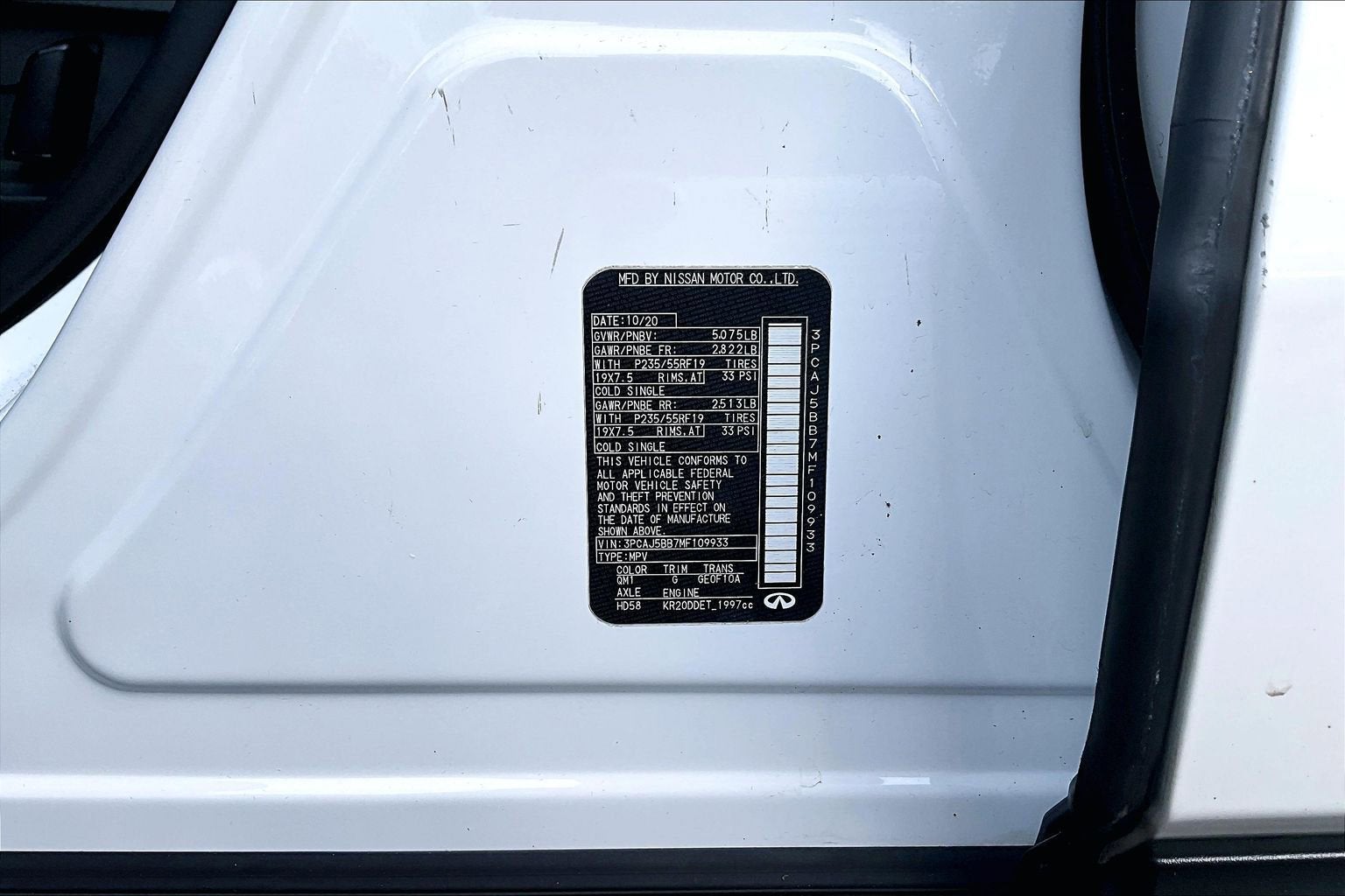 2021 INFINITI QX50 LUXE