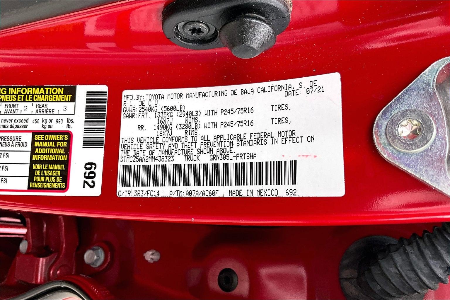 2021 Toyota Tacoma 4WD SR5