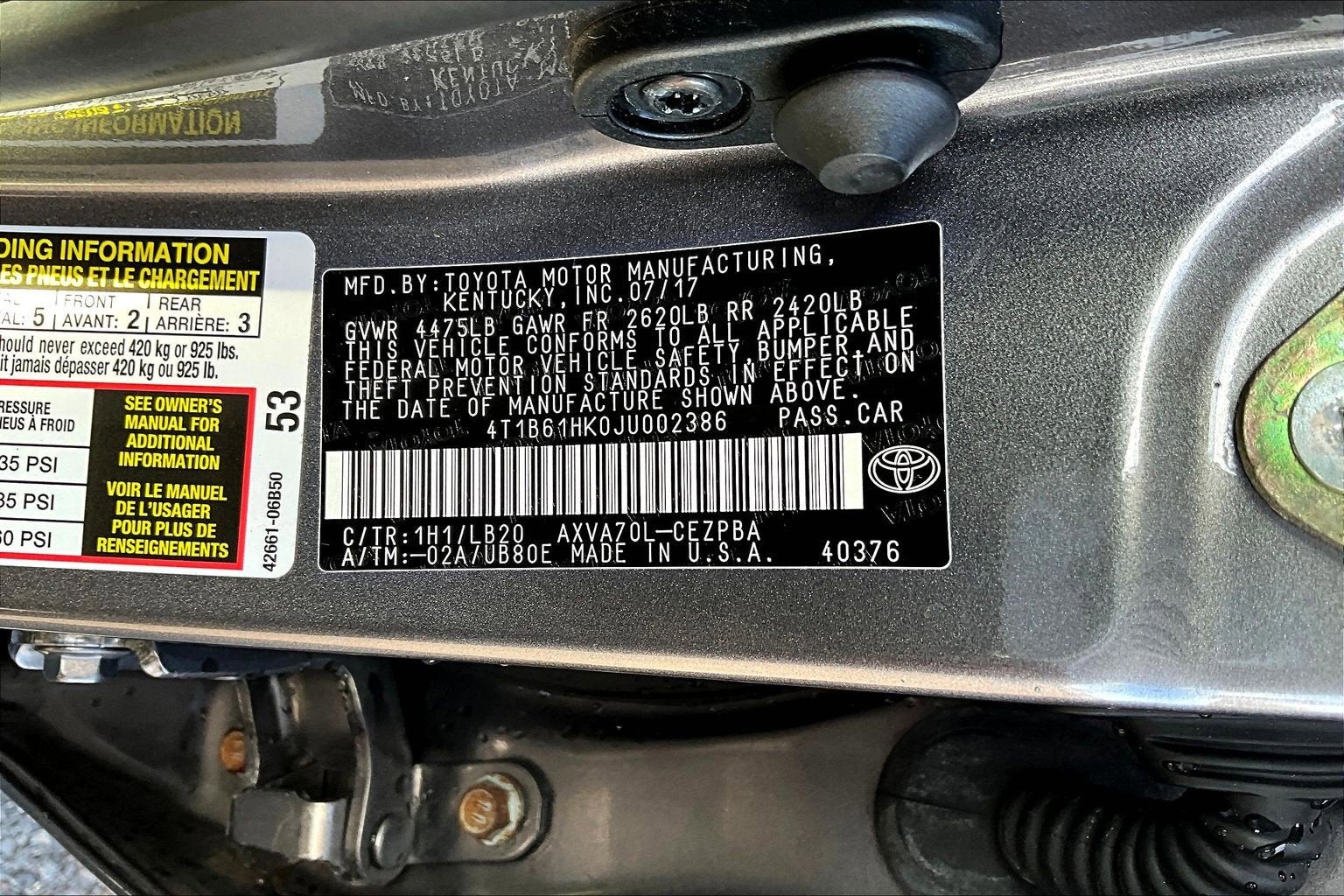 2018 Toyota Camry XSE