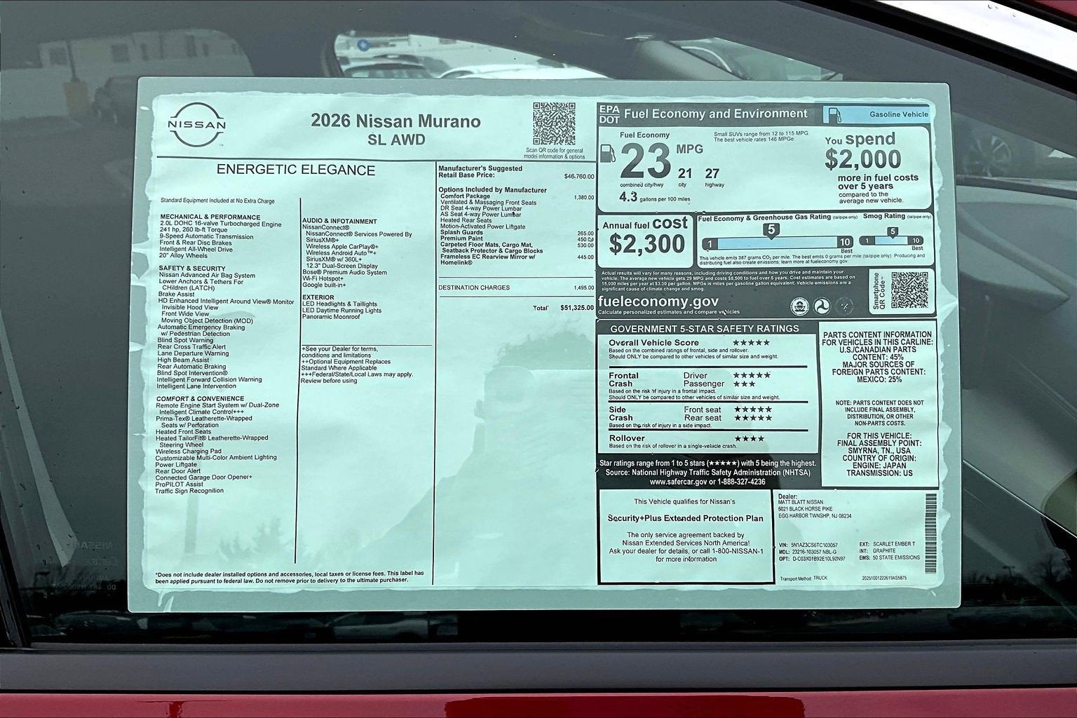 2026 Nissan Murano SL