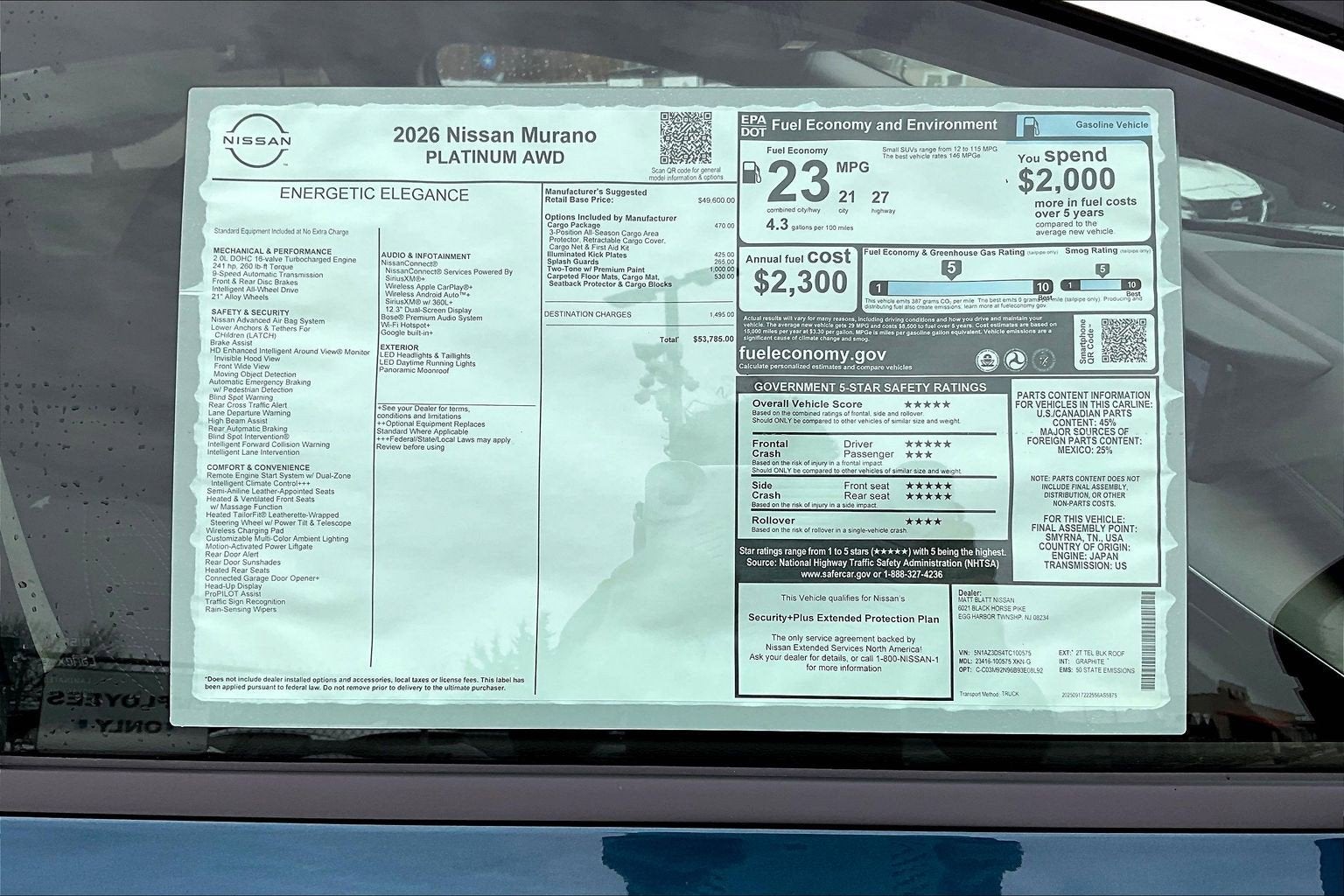 2026 Nissan Murano Platinum