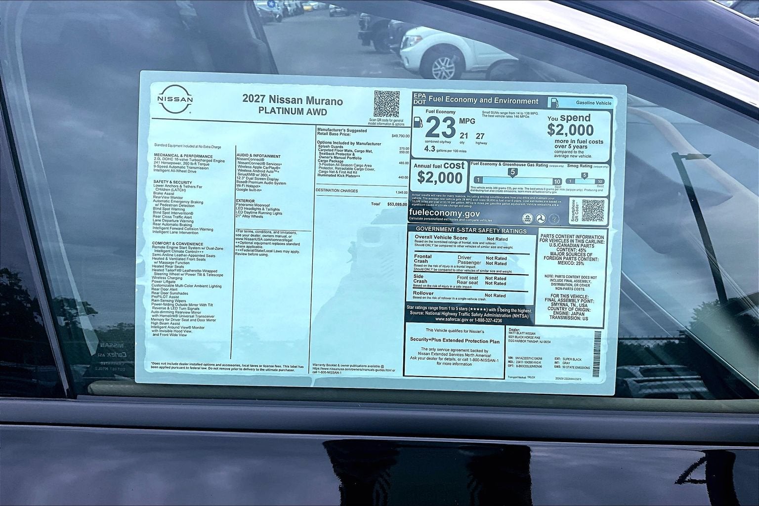 2027 Nissan Murano Platinum