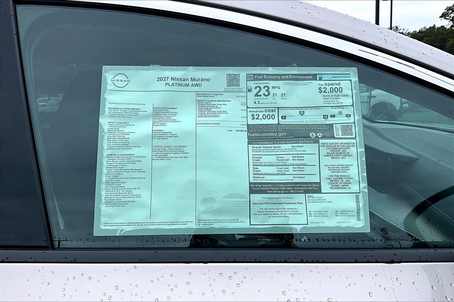 2027 Nissan Murano Platinum