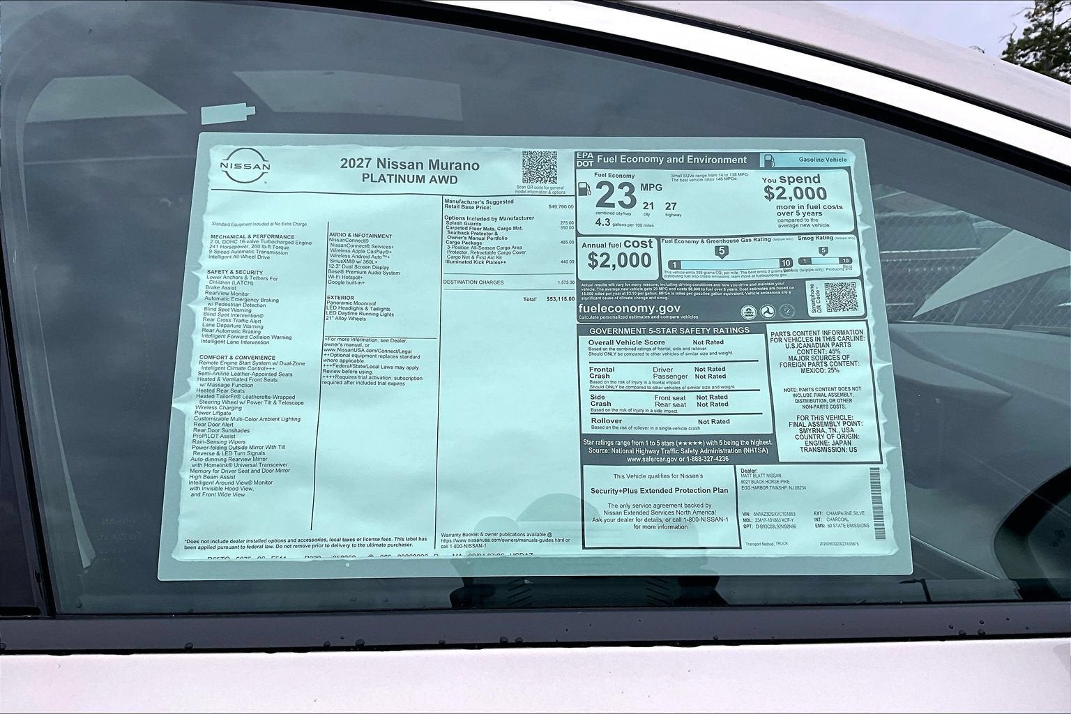2027 Nissan Murano Platinum