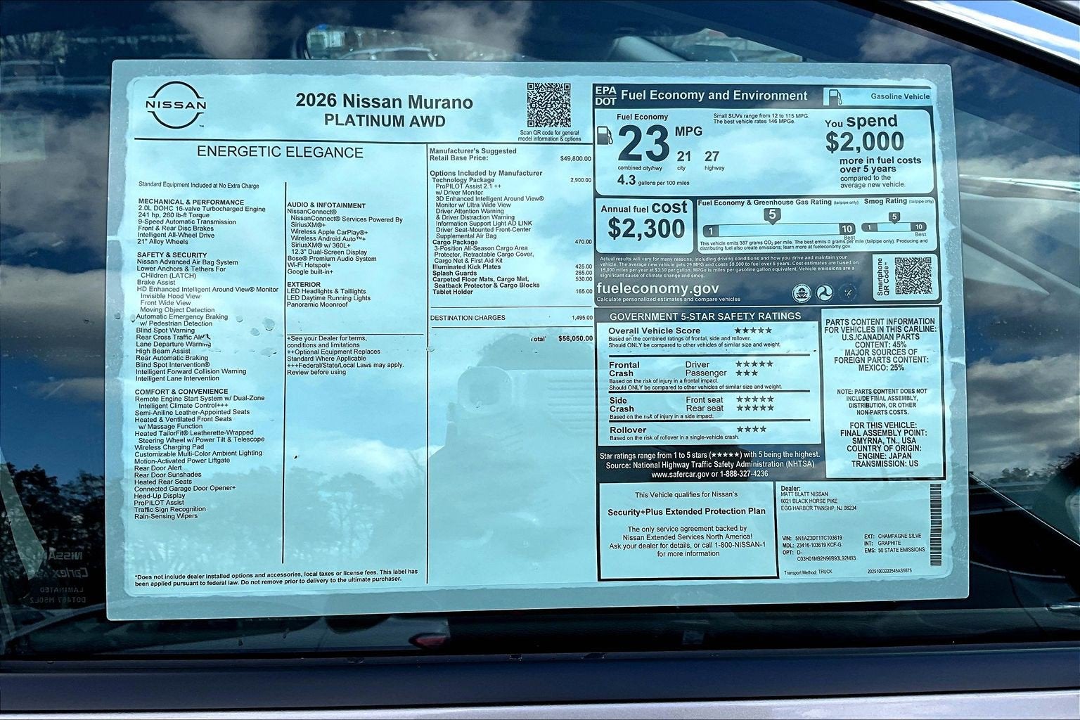 2026 Nissan Murano Platinum