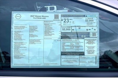2027 Nissan Murano Platinum