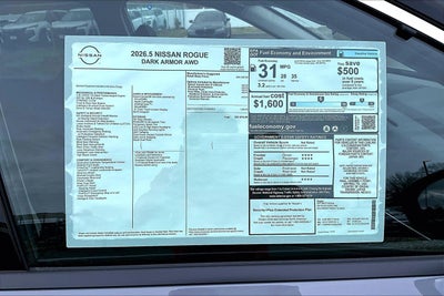 2026 Nissan Rogue Dark Armor