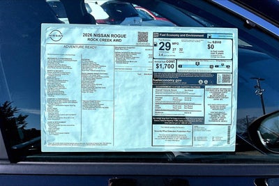 2026 Nissan Rogue Rock Creek