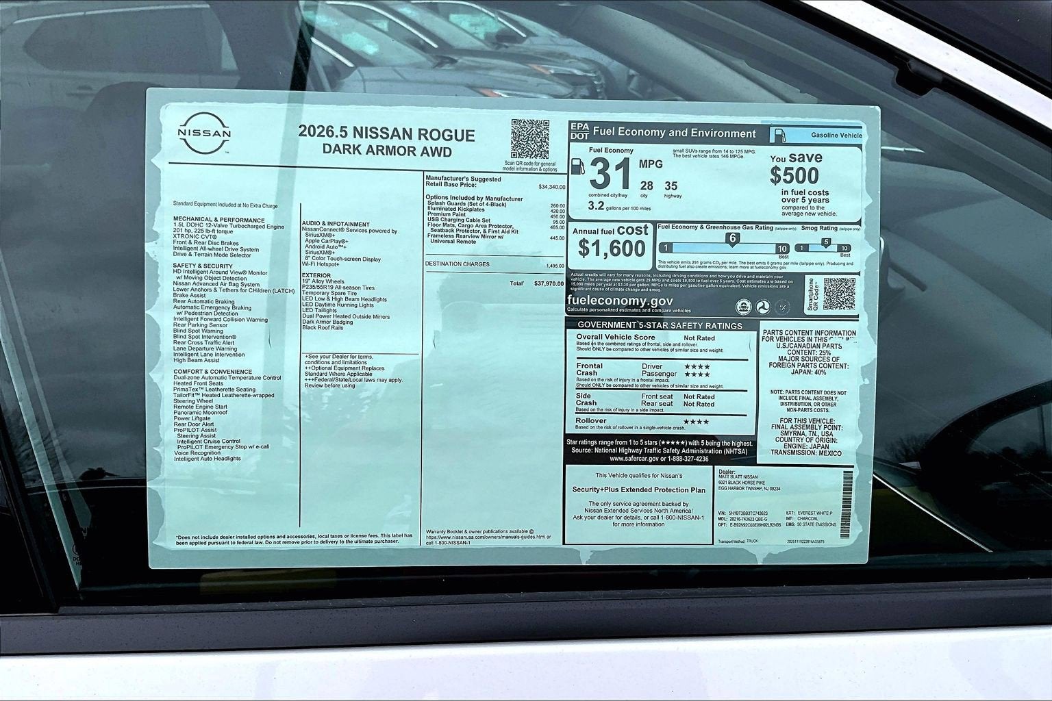 2026 Nissan Rogue Dark Armor