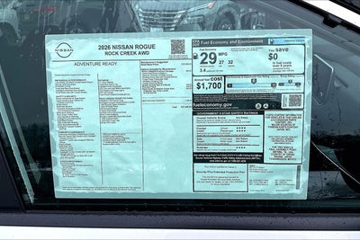 2026 Nissan Rogue Rock Creek