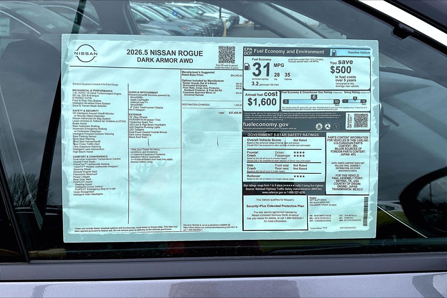 2026 Nissan Rogue Dark Armor