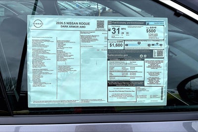 2026 Nissan Rogue Dark Armor