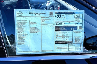 2026 Nissan Pathfinder SV