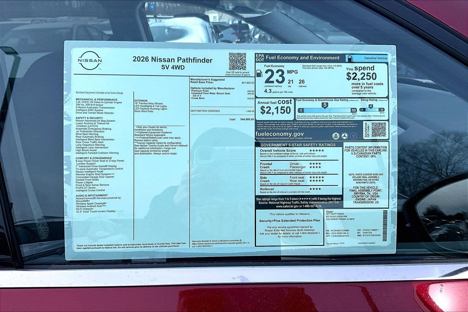 2026 Nissan Pathfinder SV