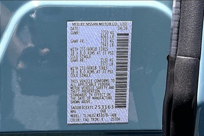 2026 Nissan Pathfinder SL