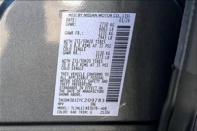 2026 Nissan Pathfinder Platinum