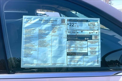 2026 Nissan Pathfinder Platinum