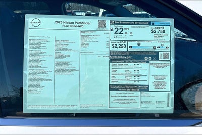 2026 Nissan Pathfinder Platinum