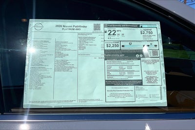 2026 Nissan Pathfinder Platinum